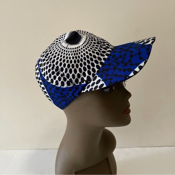 African Print Ankara Handmade Multicolor Bohemian Baseball Cap - Picture 8 of 10